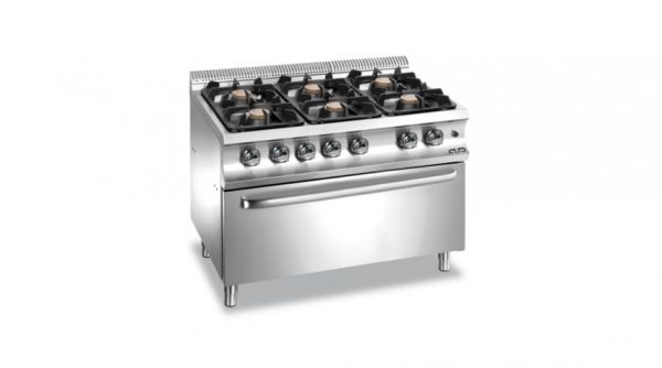 G6F77MXS DOMINA 700 cucina 6 fuochi mbm